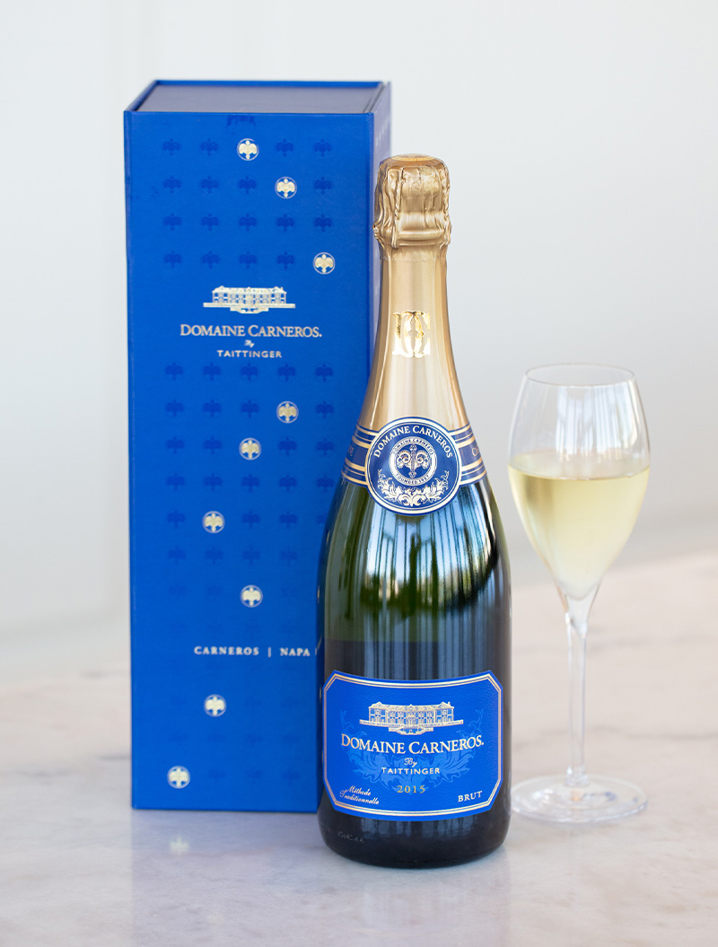 Estate Pinot Noir and Brut with Salami