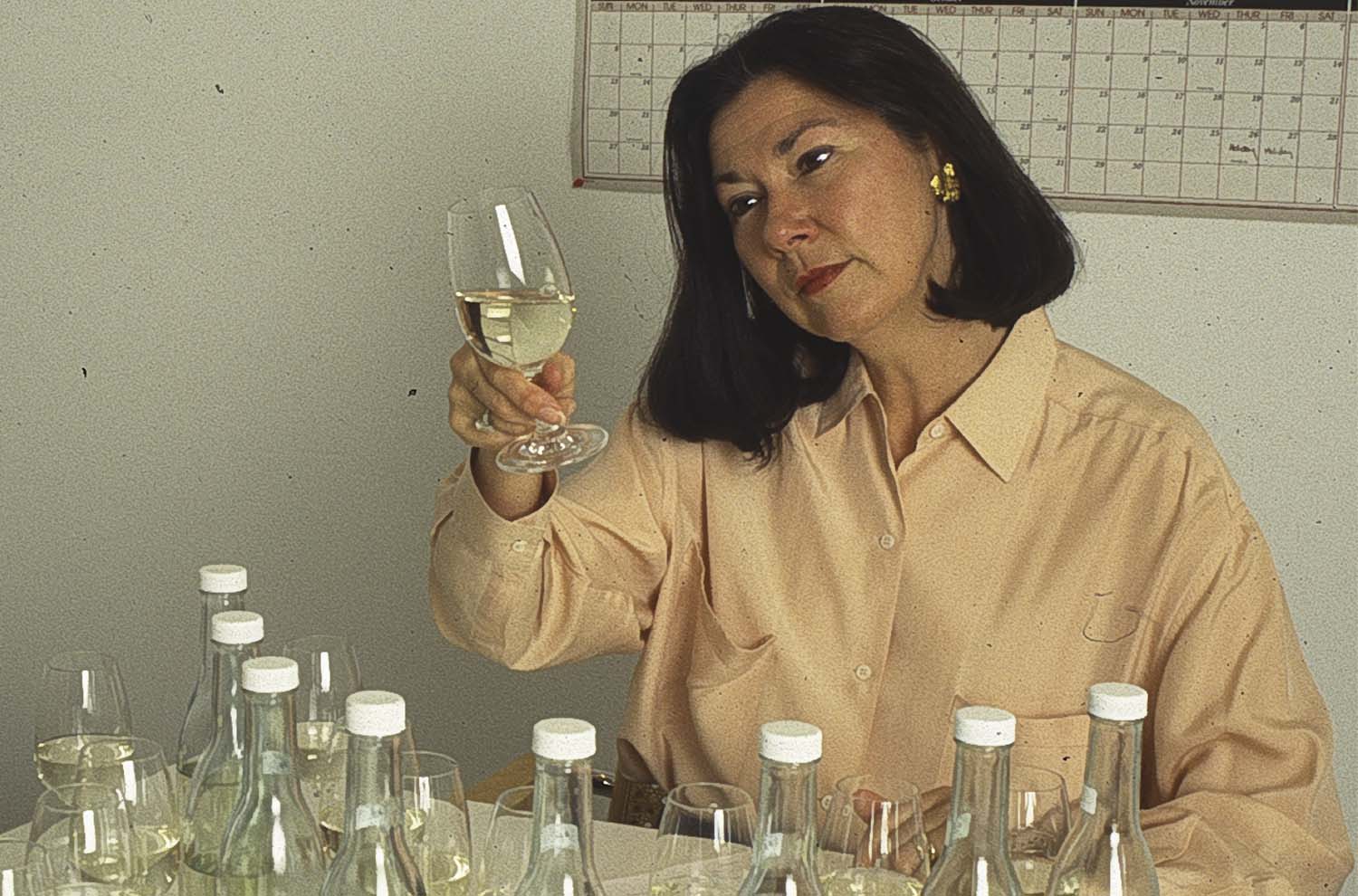 Eileen Crane, Founding Winemaker, Blending