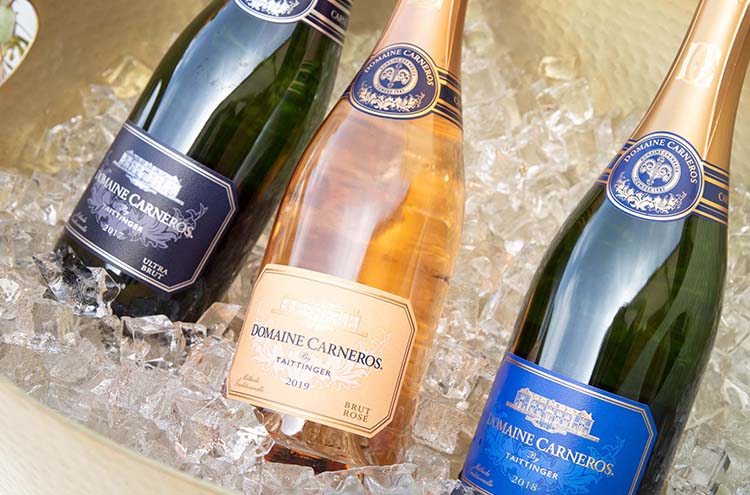 Ice bucket with Ultra Brut, Brut Rose, and Estate Brut