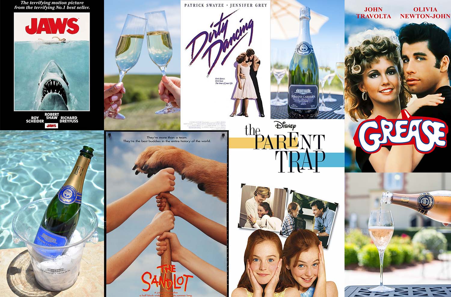 Summer Blockbuster movies and Domaine Carneros wines