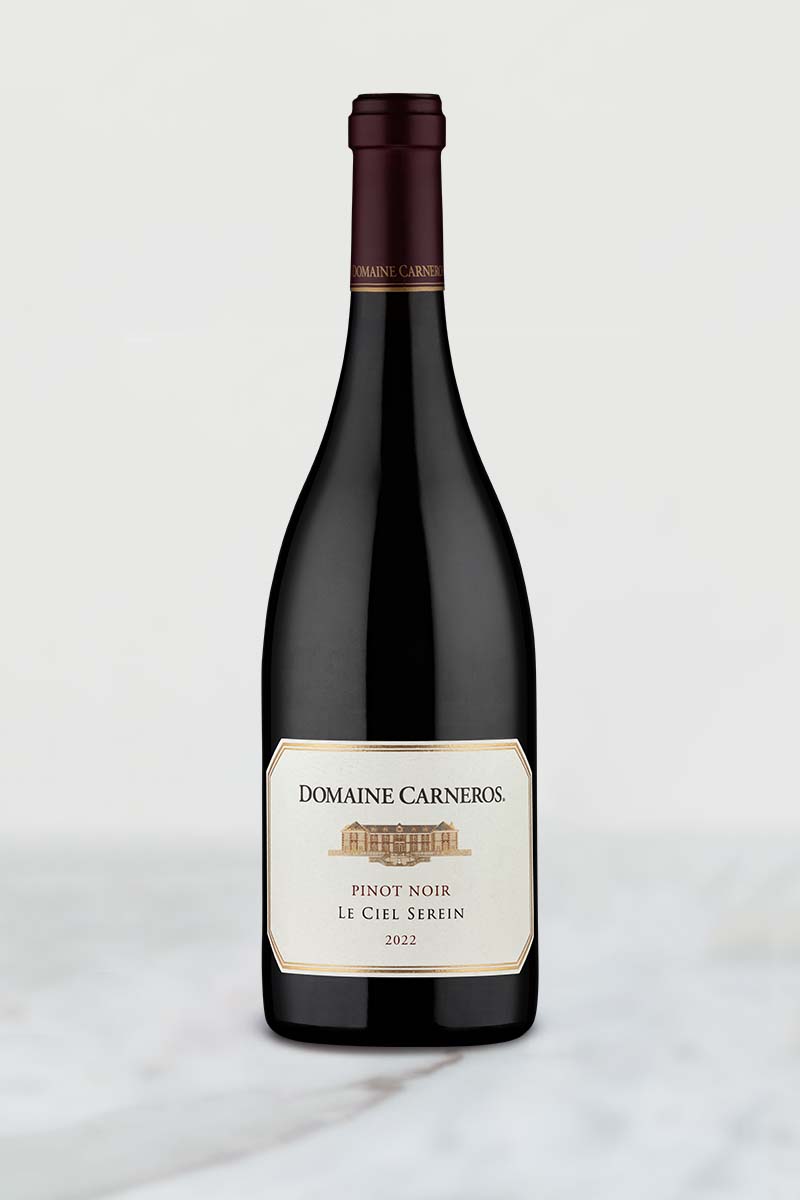 Bottle of 2022 Le Ciel Serein on marble