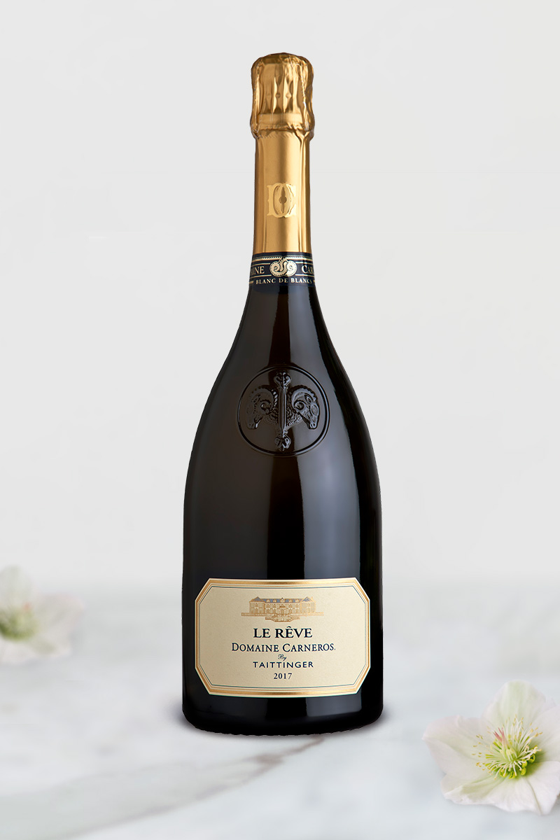 Bottle of 2017 Le Reve on marble