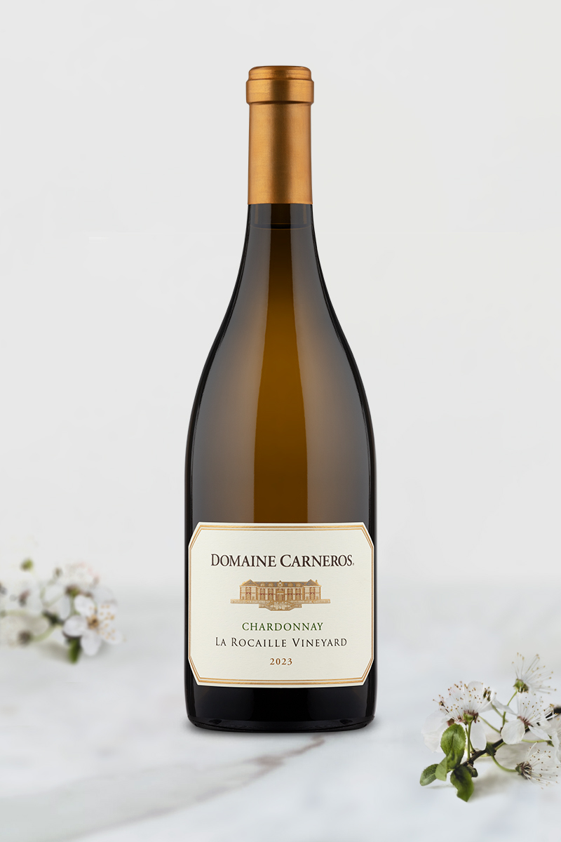 Bottle of 2023 La Rocaille on marble