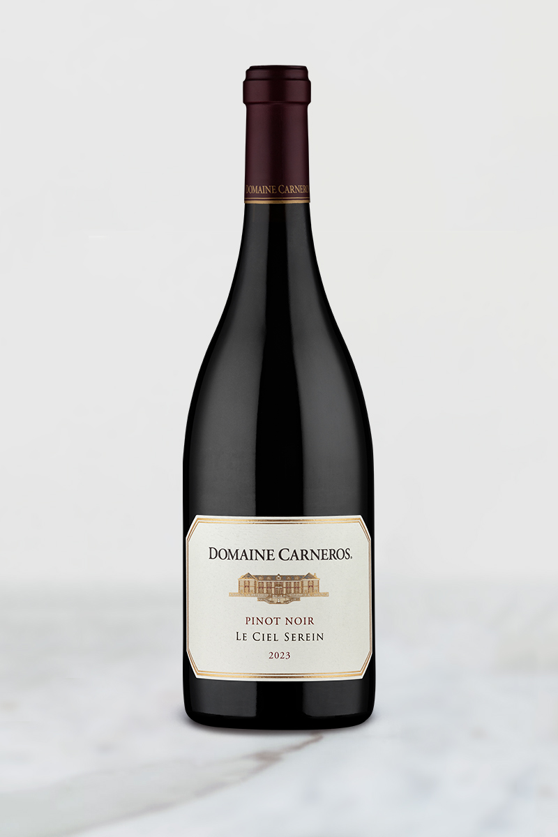 Bottle of 2023 Le Ciel Serein on marble