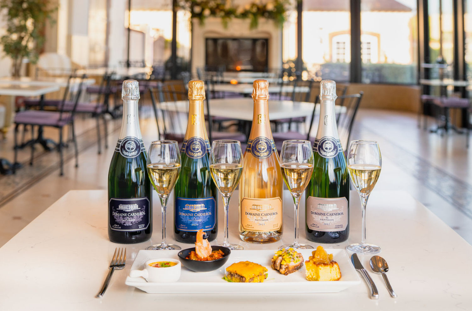 Caribbean food and wine pairing with sparkling wine