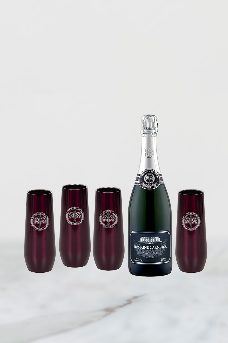 2020 Ultra Brut with four insulated burgundy flutes