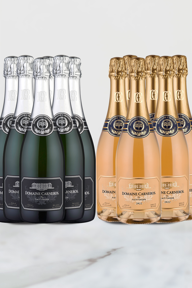 case of Blanc de Noir and Brut Rose