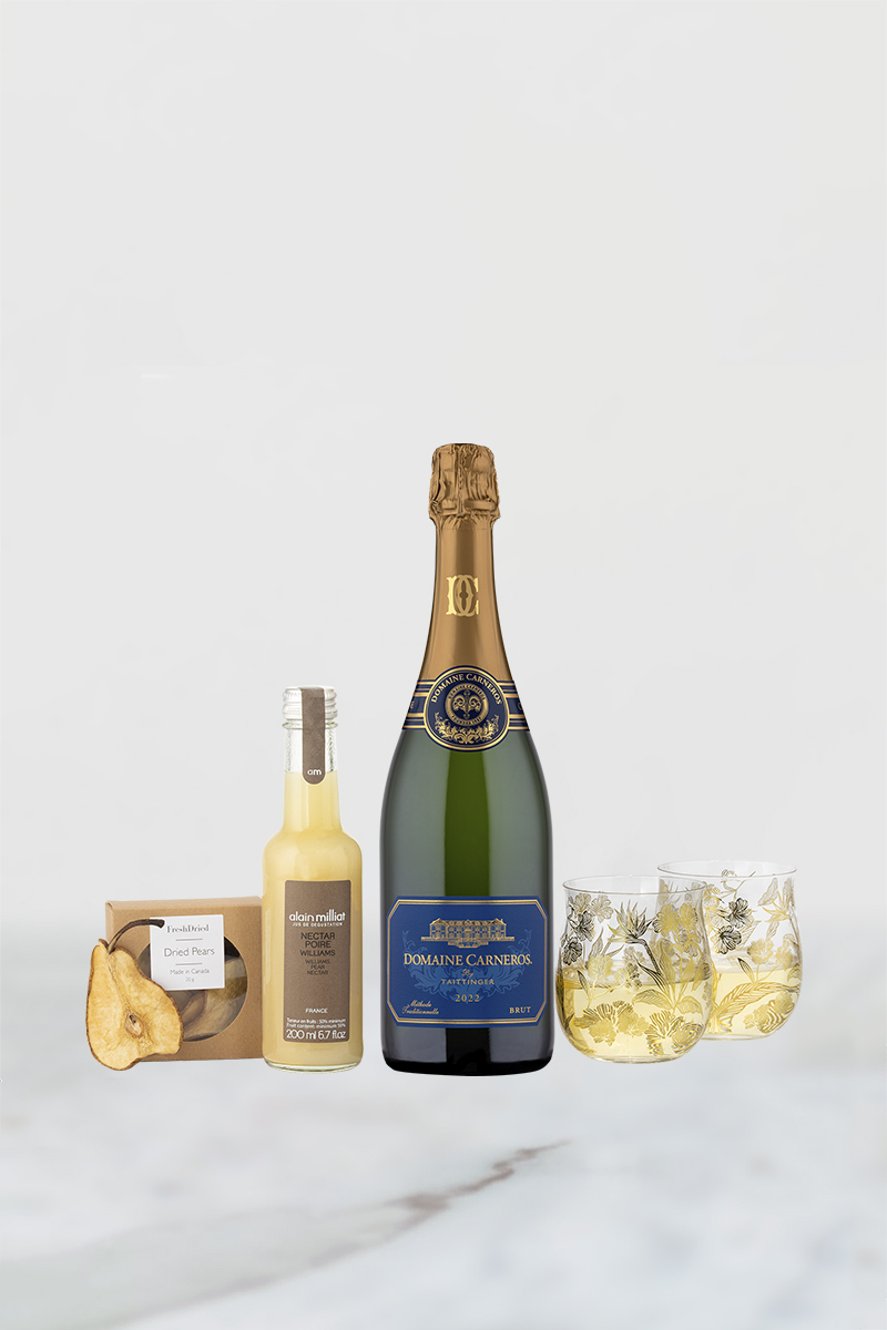 Spiced Pear Sparkler cocktail kit with Estate Brut