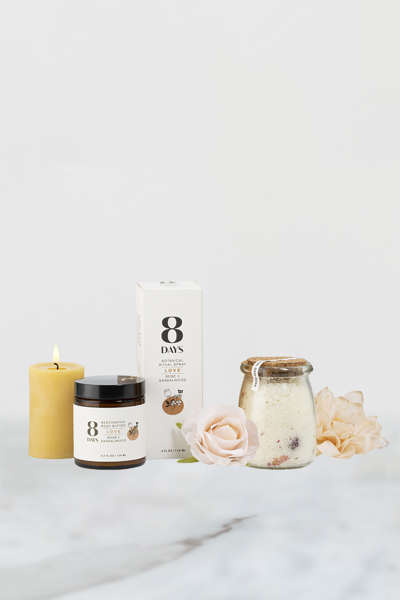 8 days Botanical spa set