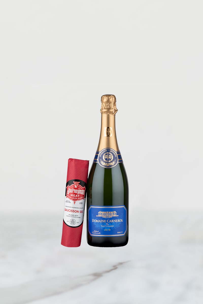 Estate Brut with Saucisson Sec Salumi