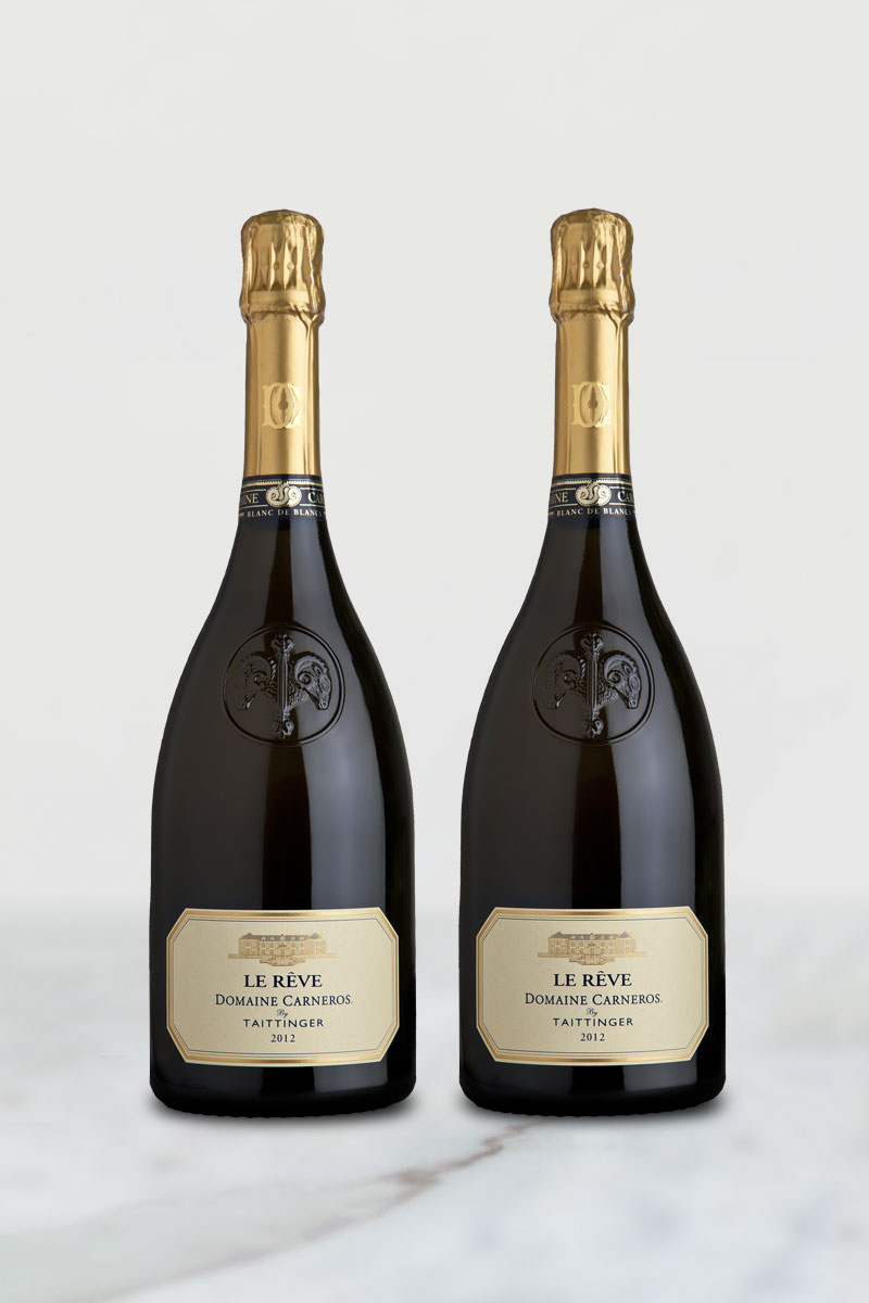 Two bottles of sparkling wine