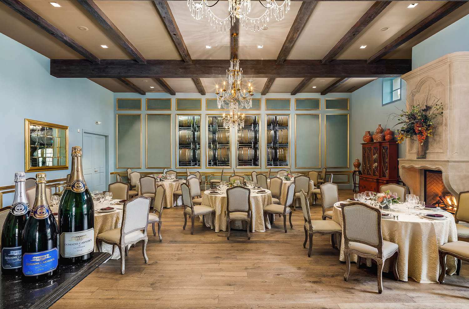 Guests enjoying wine on the Club Room Terrace 